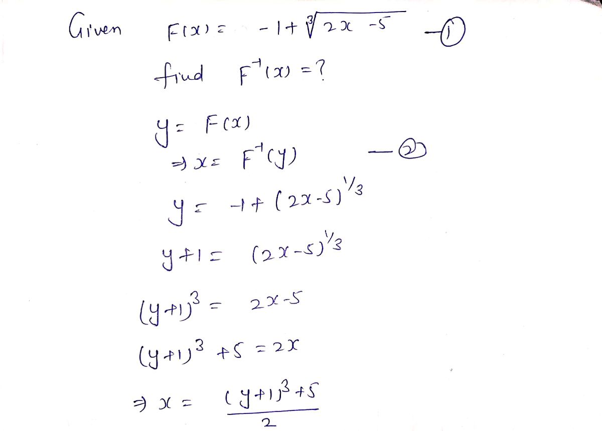 Algebra homework question answer, step 1, image 1